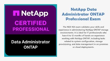 NS0-164 NetApp Data Administrator ONTAP Professional Exam Prep | Free Questions