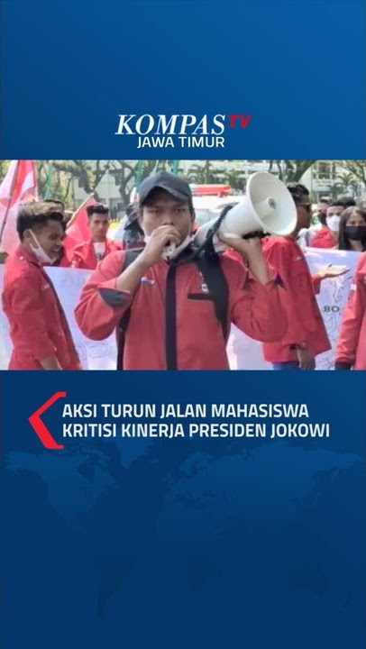 Mahasiswa Gelar Aksi Turun Jalan, Kritisi Kinerja Presiden Jokowi #shorts #demo #jokowi #3periode