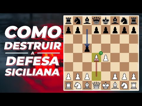 Destruindo a defesa Siciliana em 9 lances!!! 