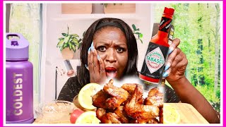 SCORPION CHICKEN CHALLENGE @Xtina Grubz LETS TALK ABOUT IT | EAT WITH ME | 먹방