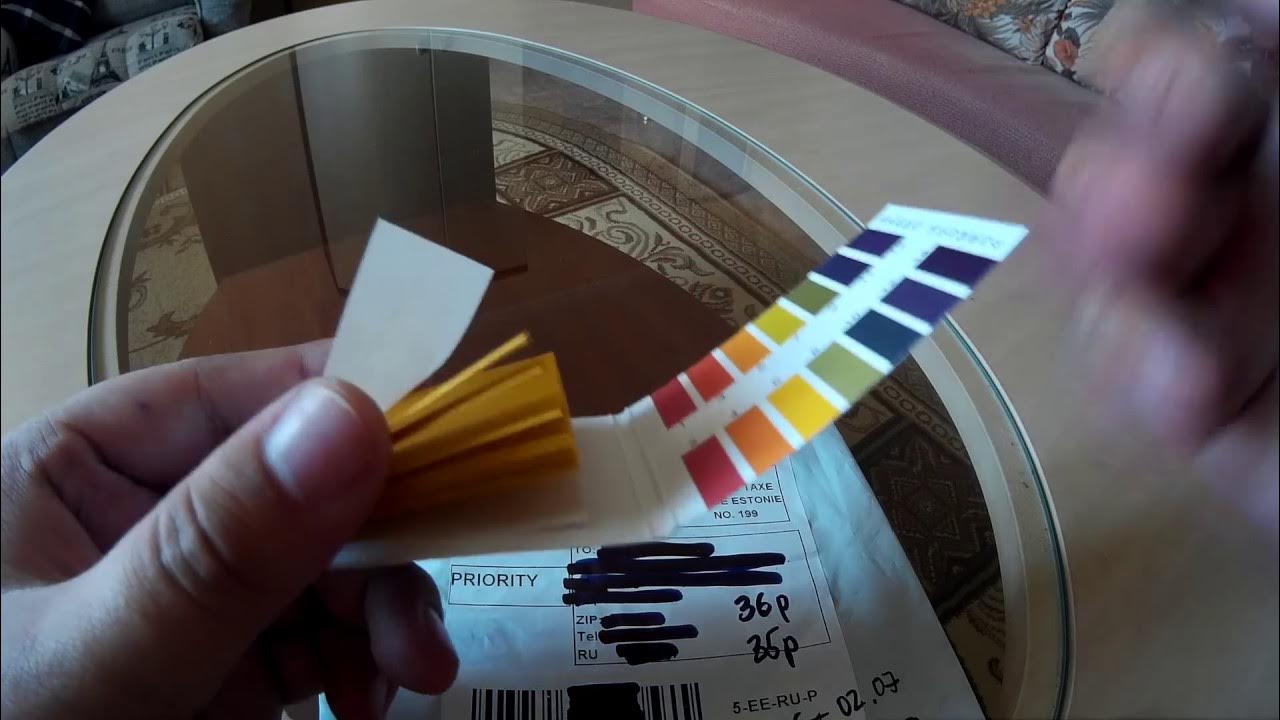 Тест-полоски для определения кислотности - YouTube