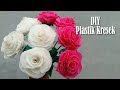 DIY Bunga Mawar dari PLASTIK KRESEK - Making a beautiful rose flower is very easy