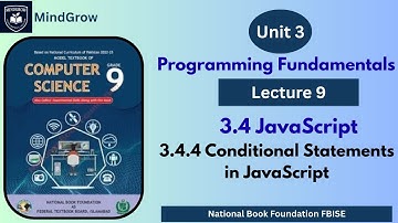 Unit 3 Programming Fundamentals | 3.4.4 Conditional statement | class 9th Computer Science FBISE