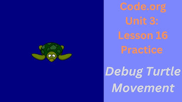 Code org Lesson 16 Practice Debug Turtle Movement