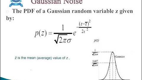 NOISE MODELS- Digital Image Processing