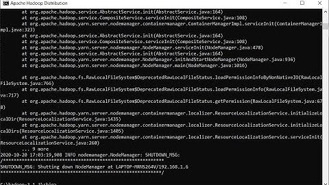 Error Solved: Hadoop Shutting Down DataNode/NodeManager/ResourceManager at Pc Name/IPAddress Windows