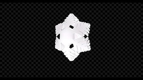 3D Snowflake Rotating Loop V7 | Motion Graphics template - Envato elements