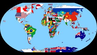 World Flag Map Speedart (paint.net) screenshot 3