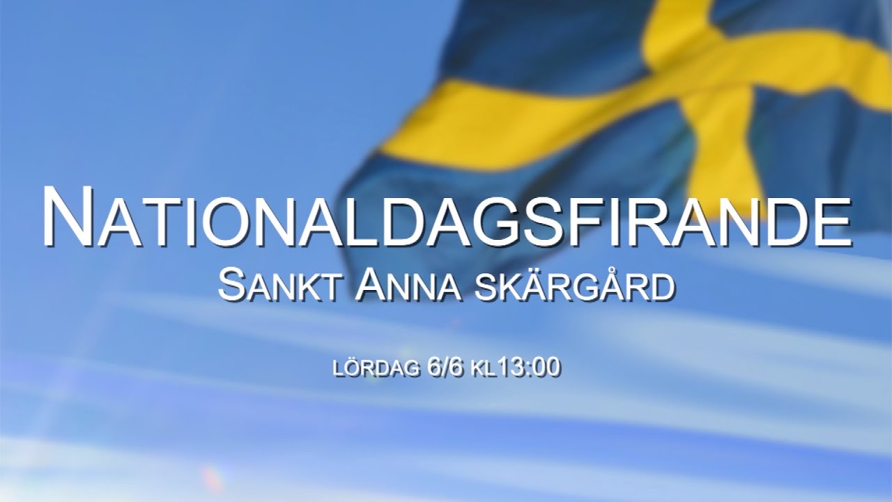 Nationaldagsfirande i Sankt Anna skärgård!