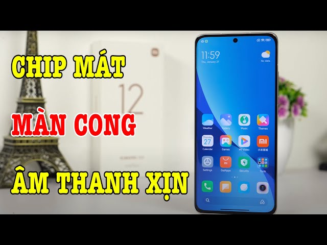 Mở hộp Xiaomi 12X điện thoại màn hình bé rất xịn xò!