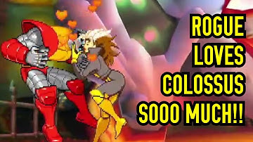 MVC2: Rogue really loves Colossus, gives 3 Kisses consecutively (Stream Highlights#64)