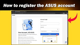 How to register as an Asus Account - Easy Guide! || Create Asus Account