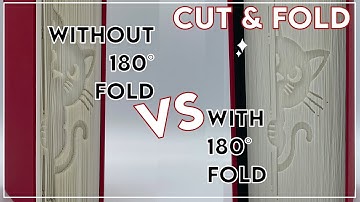 Cut & Fold / Comparison / C&F With a 180° Fold vs Without a 180° Fold #bookfolding #diy