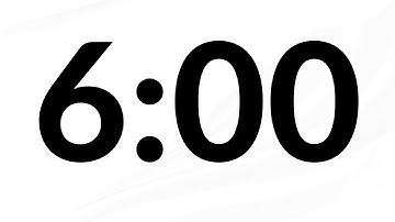 6 Minute Countdown Timer with No Music | ❌ No Ads Just Timer | Effective for Breaks & Tasks