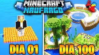 SOBREVIVI 100 DIAS COMO UM NÁUFRAGO NO OCEANO DO MINECRAFT HARDCORE - O FILME