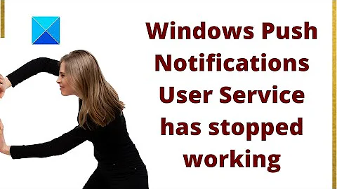 Windows Push Notifications User Service has stopped working