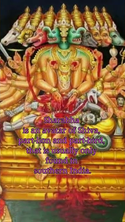 Sharabha || Lord Shiva Avataras #god #shiva #avatar #shorts #short #शिव  #mahadev  #Sharabha
