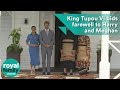 Tonga's King Tupou VI bids farewell to Prince Harry and Meghan