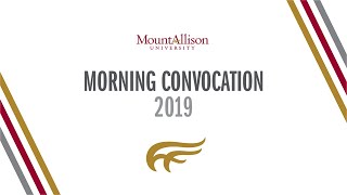 Mount Allison Morning Convocation 2019