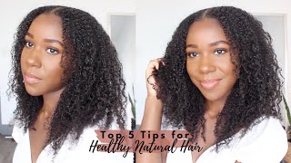Top 5 Tips for Healthy Natural Hair (ft. SilkSilky) | Jamila Nia