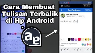 Cara Membuat Tulisan Font Terbalik di Hp Android