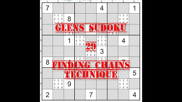 29 Sudoku Finding Chains Technique