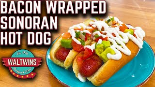 HOW TO MAKE THE BEST BACON WRAPPED SONORAN HOT DOGS ON THE GRIDDLE! EASY GRIDDLE RECIPE