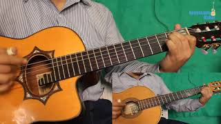 Video thumbnail of "Corrido El Rengo del gallo giro guitarra y requinto, cien por ciento sierreño"