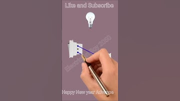 2 way switch connect with Led bulb #short #experiment #electricianboy