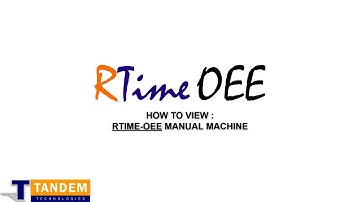 RTime-OEE Manual Machine