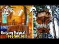 Tree house village he built his lifelong dream in his woods