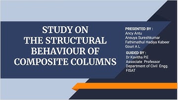 Study on the Structural Behavior of Composite Columns