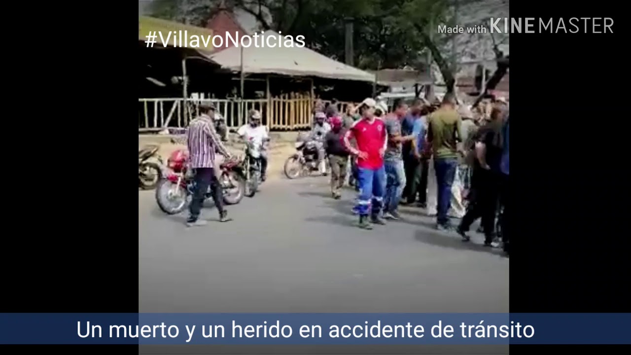 Un muerto y un herido en accidente de tránsito - YouTube
