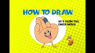 How to draw Hi5 from the Emoji Movie - Learn to Draw - ART DRAWING LESSON screenshot 3