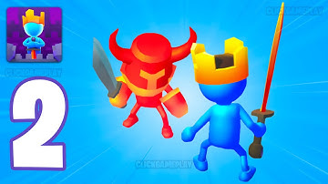 King or Fail - Castle Takeover Gameplay Walkthrough Part 2 - Tutorial War Defeat Enemy (Android,iOS)