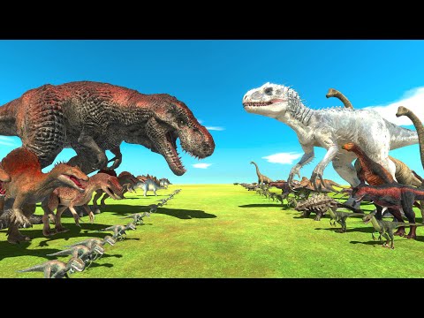 Dinosaurs Revolt - Battle of Indominus Rex and T-Rex