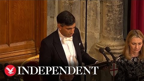 Rishi Sunak warns against ‘simplistic Cold War rhetoric’ on China at Lord Mayor