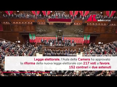 Video Legge elettorale, Camera approva la riforma