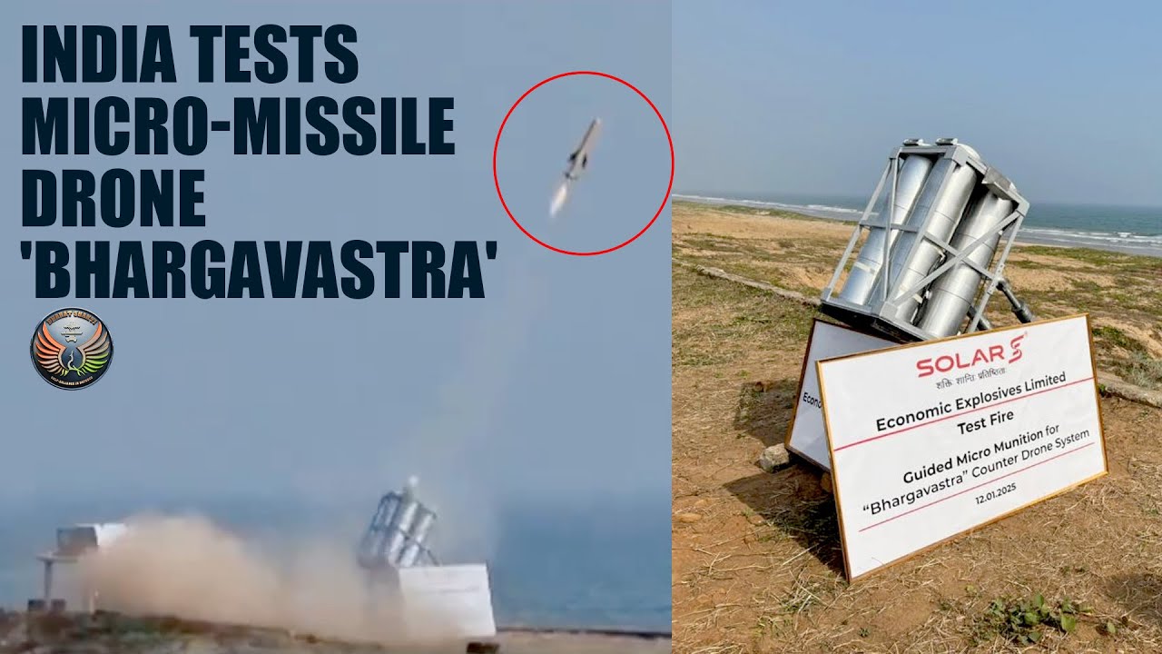 Solar Group Tests Micro Missile Drone System Bhargavastra missile solar-group-tests-micro-missile-drone-system-bhargavastra-missile