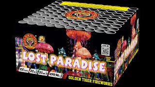 GT015 LOST PARADISE 100 Shot 1.3G Barrage by Golden Tiger Fireworks