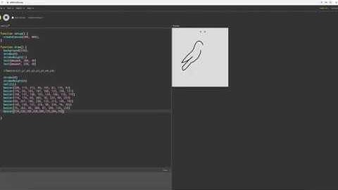 Making a Bird with Bezier curve in p5.js