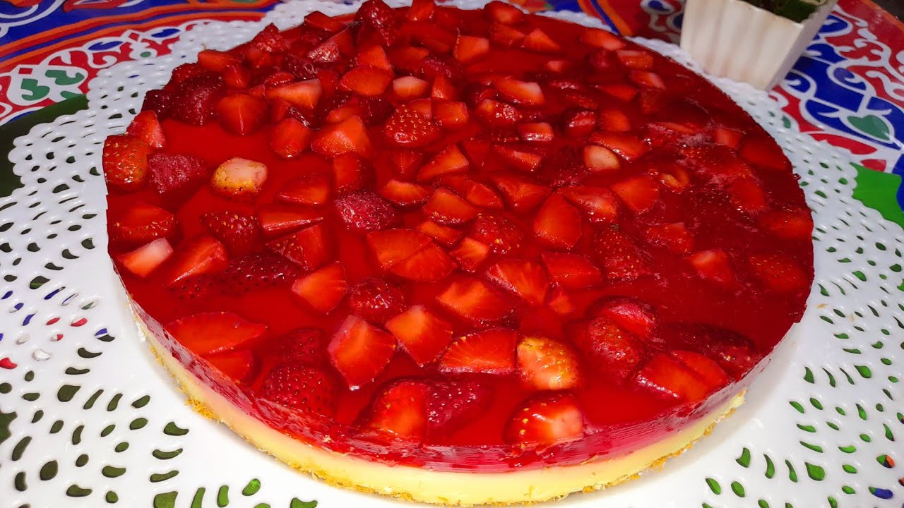 الكنافه بالفراوله والكاسترد🌙# وصفات رمضان 🌙٢٠٢٢