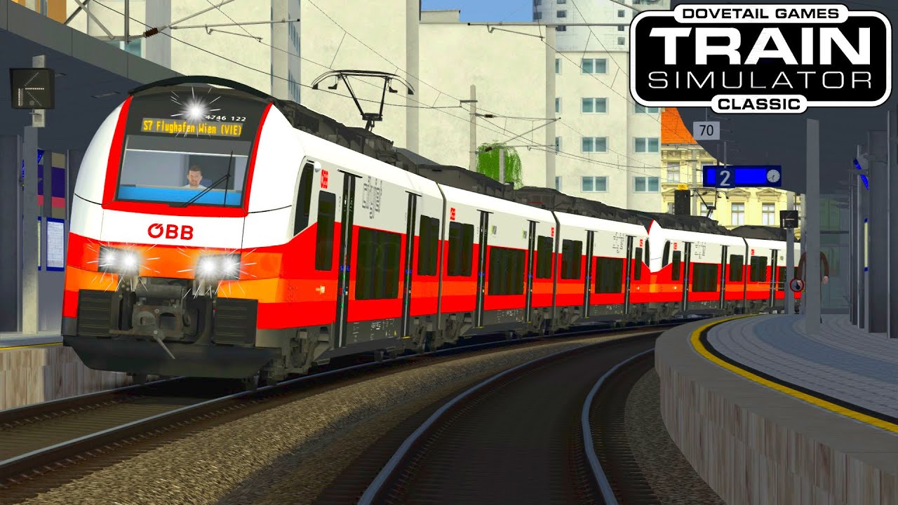 ÖBB S7 (Zug Nr. 27165) nach Flughafen Wien (VIE) / ÖBB Cityjet 4746 / Train Simulator Classic
