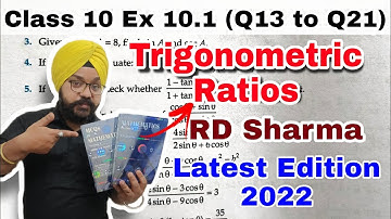 RD Sharma Class 10 Solutions Chapter 10 Trigonometric Ratios Ex 10.1 Q13 to Q21 Latest Edition 2022