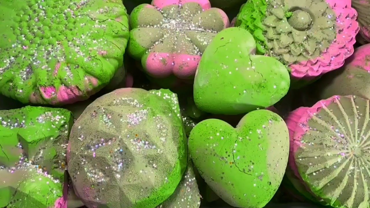 1 Hour Long Compilation Colorful Gym Chalk Crush Asmr