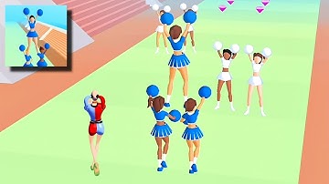 Cheerleader Run 3D - New Update Gameplay levels 1-7 (Android,iOS)