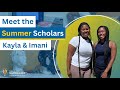 Irvine Summer Institute in Neuroscience Scholar Spotlight - Kayla Rhodes and Imani Douglas