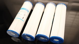 Membrane Solutions 20 Micron Pleated Polyester Sediment Water Filter 10"x2.5" Replacement Cartridge
