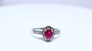 Famous FINE BURMA RUBY RING 1 32 CT, UNHEATED, GIA Wealth