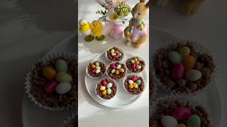 Easter Nest Treats 🪺🐣 Easy No-Bake Dessert! #shorts #dessert #easter #nobake